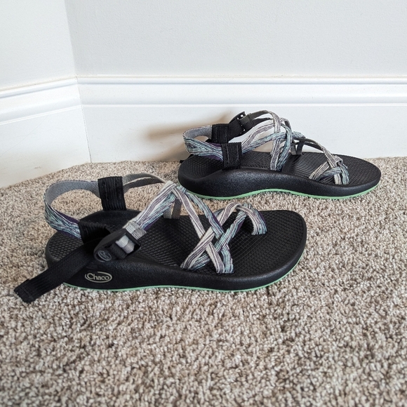 Chaco ZX/2 Classic Sandal Purple, Teal, Grey sz 10 - Picture 1 of 6
